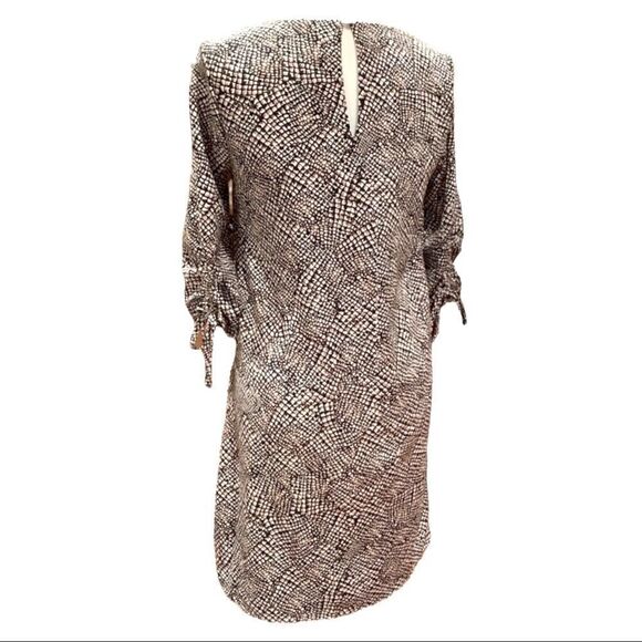 NEW H&M Shift Dress Black White Mauve Print Sz 6 - Picture 9 of 14